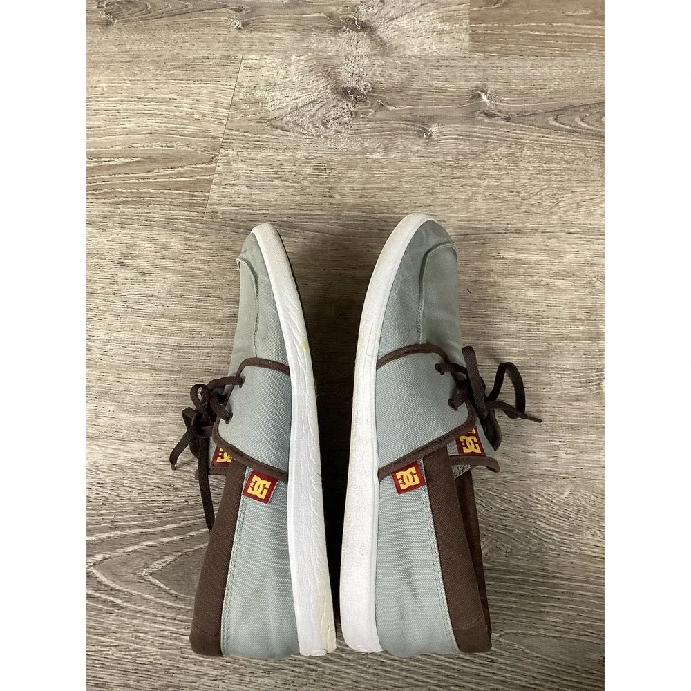 DC Hampton Mens Shoes Size 13 Boat Sneakers Gray Brown Orange 320145